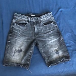Express Distressed Jean Shorts